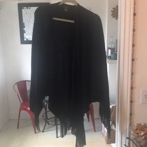 Black New York and Company Knit Shawl